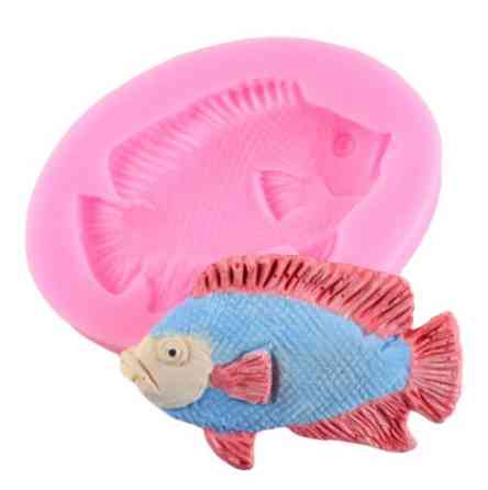 Молд силиконовый рыба Наполеон 68 на 49 мм розовый Киев