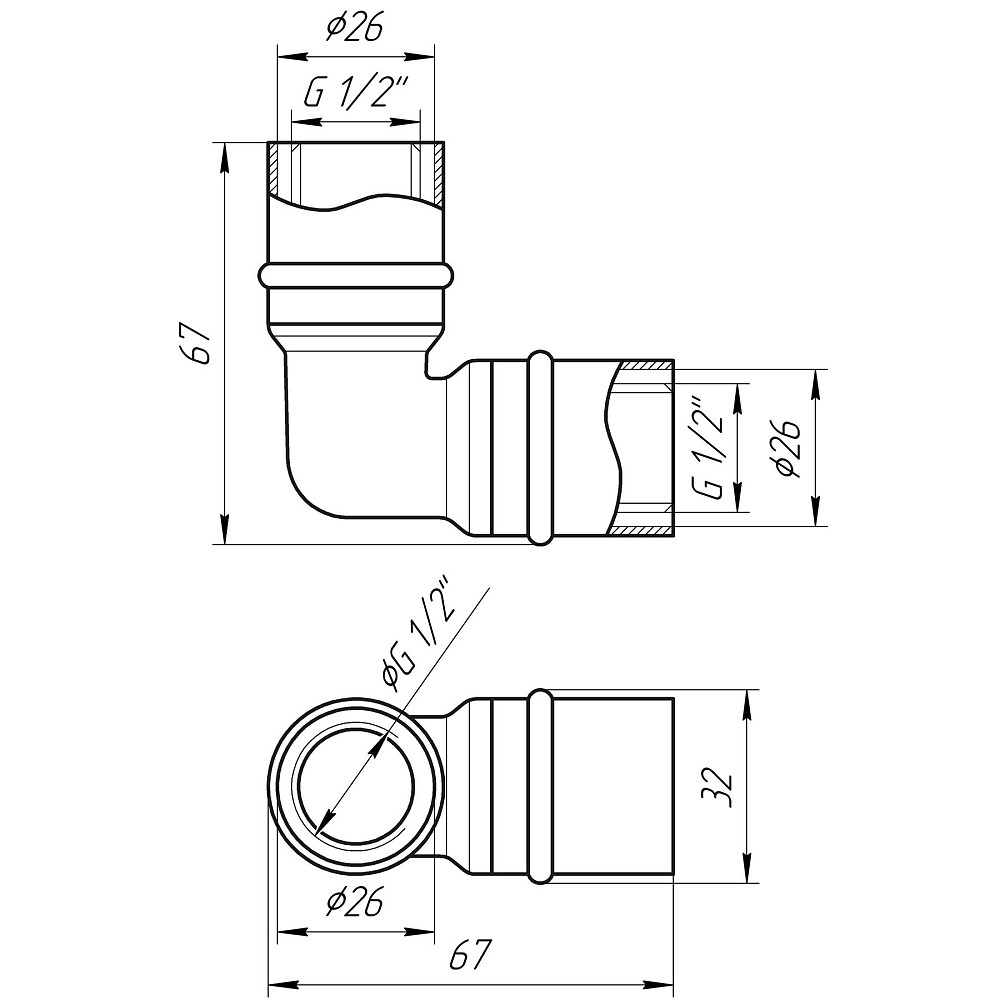 Кутник проміжний прес APE ITALY AP 151 26х26 Тернопіль - фото 4