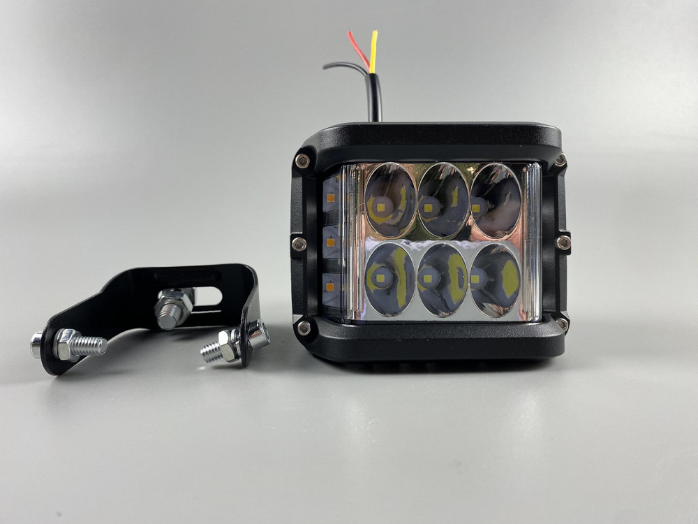 Автомобільна фара дальнього світла жовтий + білий, фара LED прямокутна 60W світлодіодна Мукачево - фото 9