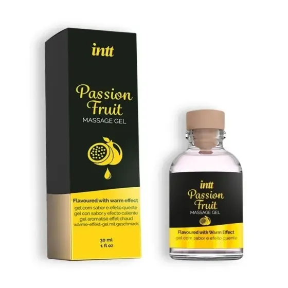 Съедобный массажный гель для интимных зон Intt PASSION FRUIT (30 мл) Sex Aura Киев