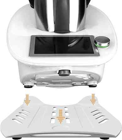 Скользящая доска для Thermomix TM6 TM5 белая металлическая 2мм 41x27 см с роликами и нескользящими ножками, Киев