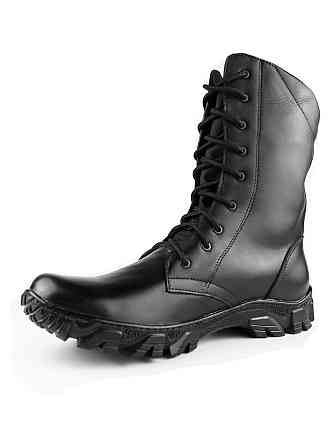 Чоловічі військові шкіряні берці демісезонні   чорні, тактичні якісні шкіряні берці весна осінь Львів