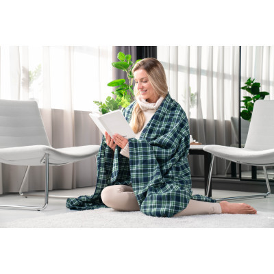 Плед Ardesto Fleece клітинка зелена 160х200 см (ART0702PB) Вінниця - фото 3