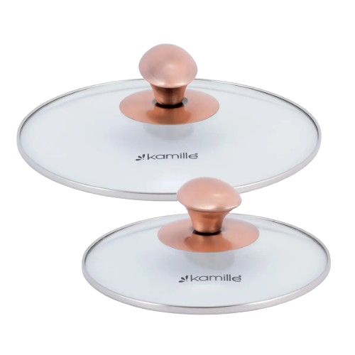 Набір каструль 4 предмети (каструлі 1,5/3л) нержавіюча сталь порожнисті ручки 4935 KAMILLE Житомир - изображение 6