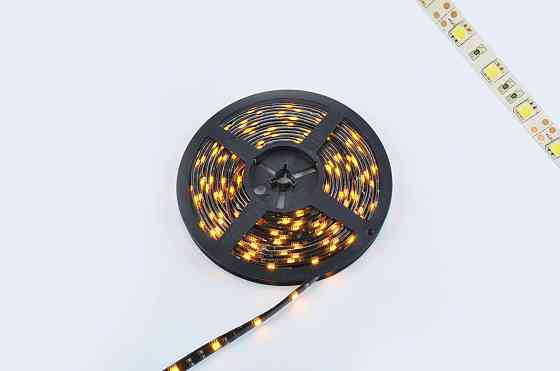 Стрічка світлодіодна SMD 5050 (жовта, вологостійка, 30 кріст/1м, бухта 5м) Київ