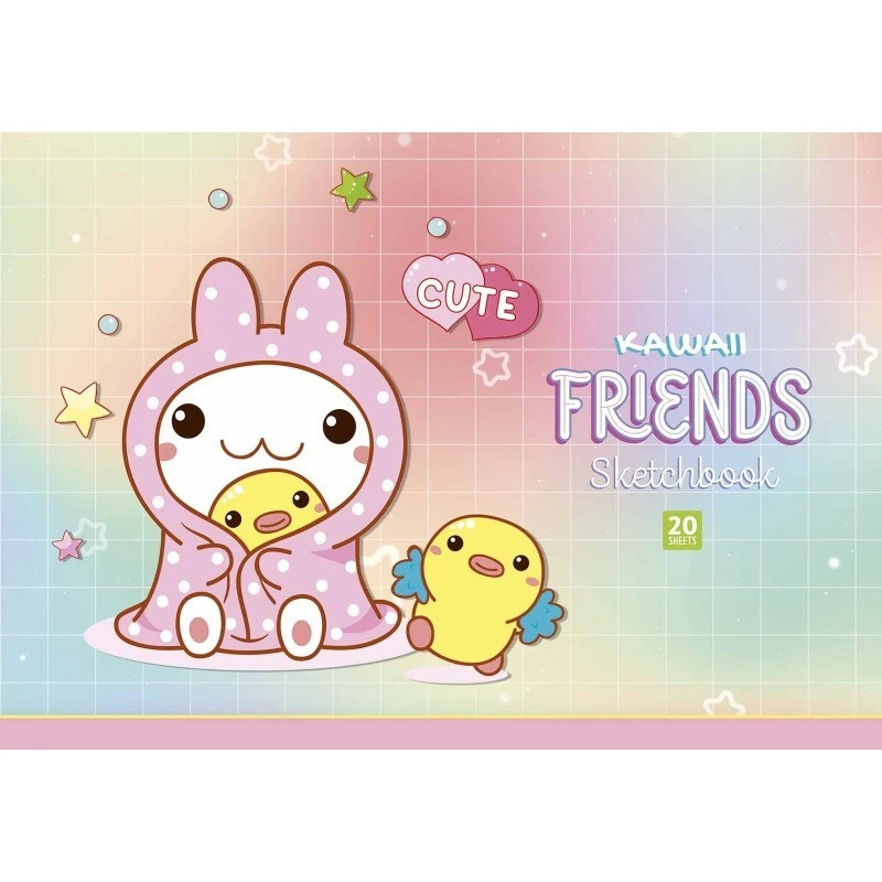 Альбом для малювання PB-GB-020-8513-3 склейка 20 акрушів Вінниця - фото 1