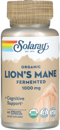 Ежовик гребенчатый гриб львиная грива Solaray Lions Mane 60 капсул Киев