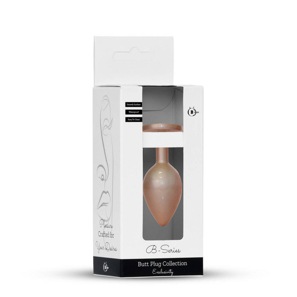 Анальная металлическая пробка Plug-Jewellery Pearl Gold PLUG- Clear M Sex Aura Киев - изображение 8