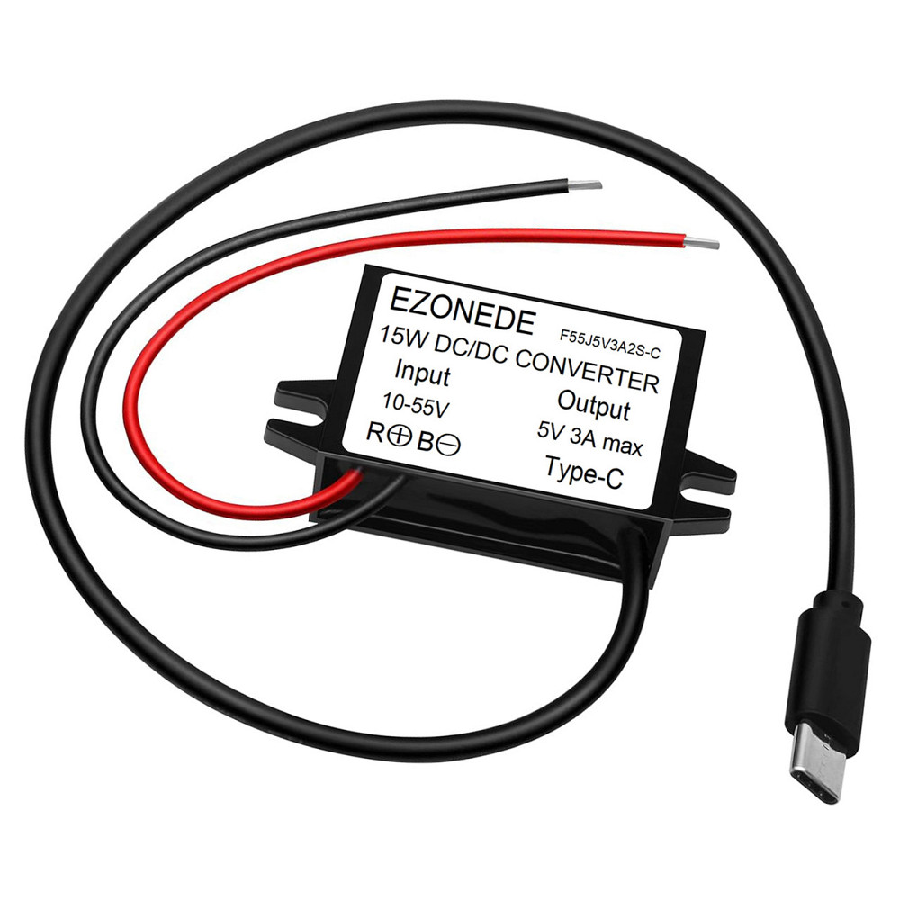 Перетворювач 12В-5В MicroUSB для авто та гаджетів Київ - фото 1