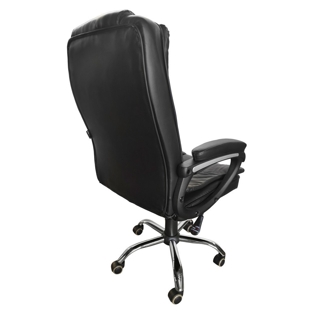 Крісло офісне комп'ютерне Bonro B-612 екошкіра робоче для керівника Чорний Київ - фото 7