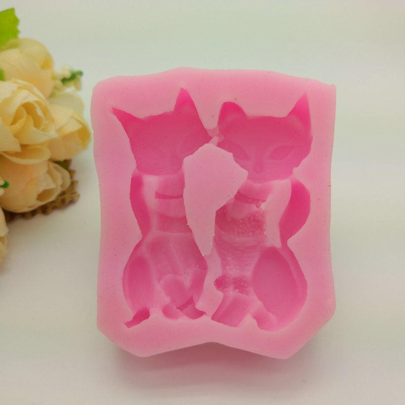 Молд Кот 58 на 50 мм розовый Киев - изображение 7