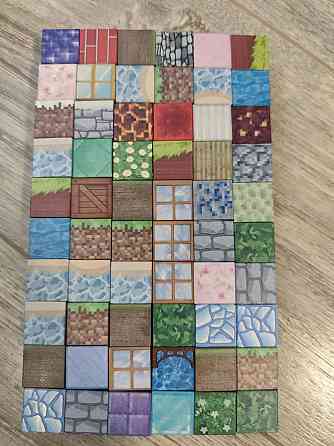 Магнитный конструктор 100 +3фігурки кубиков Майнкрафт - Minecraft, магнитные блоки для детей, Киев