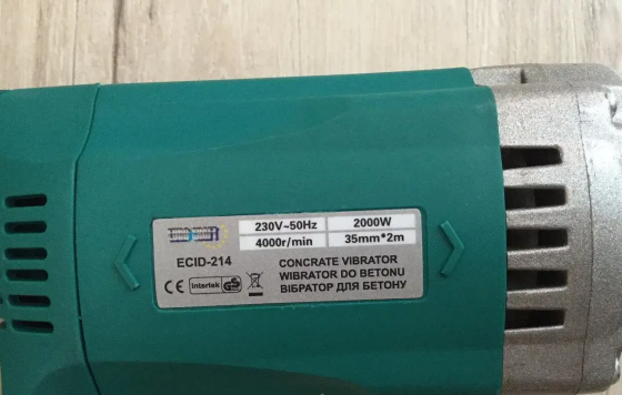 Глибинний вібратор для бетону EURO CRAFT ECID-214 Вал 2 метр (ECID-214) Київ