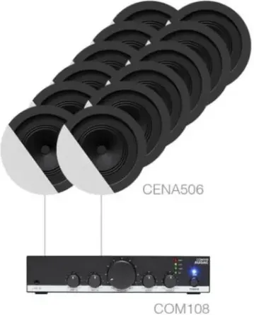 Колонка Zestaw nagłośnienia - Audac CANTO5.12/W 12 x CENA506 + COM108 White Киев