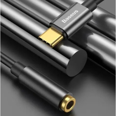 Перехідник USB-C M to 3.5mm F 0.1m black Baseus (CATL54-01) Вінниця - фото 9