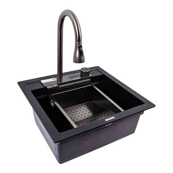 VALESO Гранітна мийка VALESO VIVA 5149 матова Чорний металік Коломыя