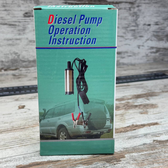 Занурювальний насос 12В, 12 л/хв, 38 мм, для перекачування дизпального, алюмінієвий корпус Київ