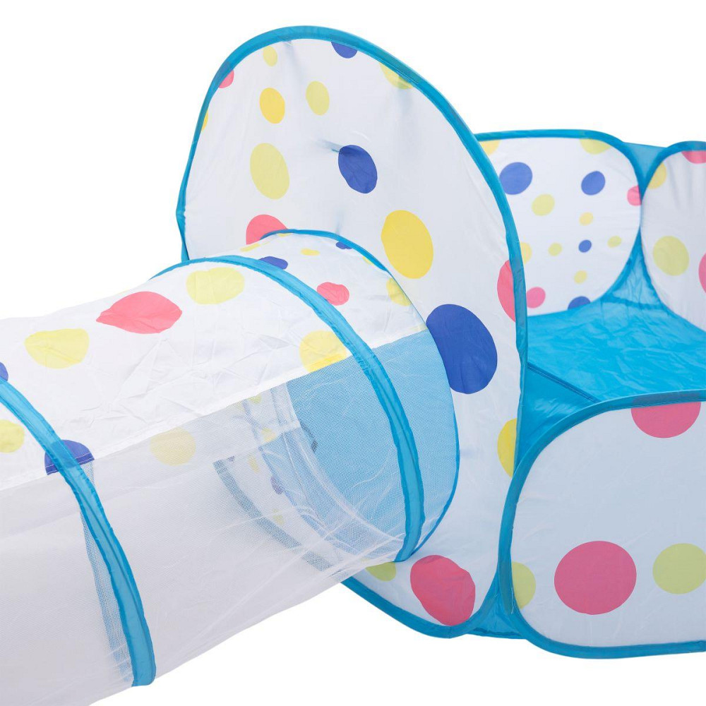 Дитяча палатка 3 в 1 з тоннелем і басейном, голуба Київ - фото 3