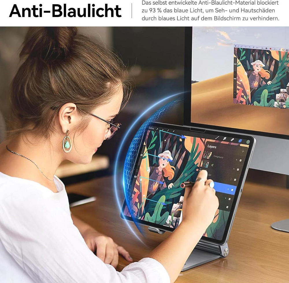 Плівка Paper PET Protescreen iPad Air 11 (6/7 Gen 2024/2025) Матова White 3 шт антиблікова для письма малювання Київ - фото 2