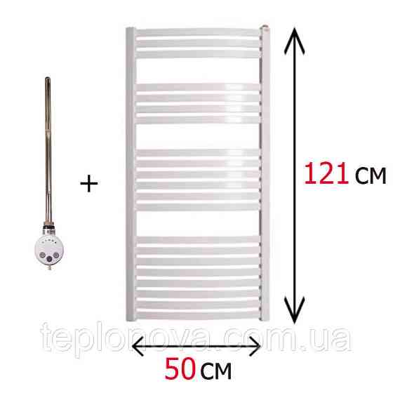 Электрический Полотенцесушитель Белый Плоский 1210х500 Terma Dorota Черновцы