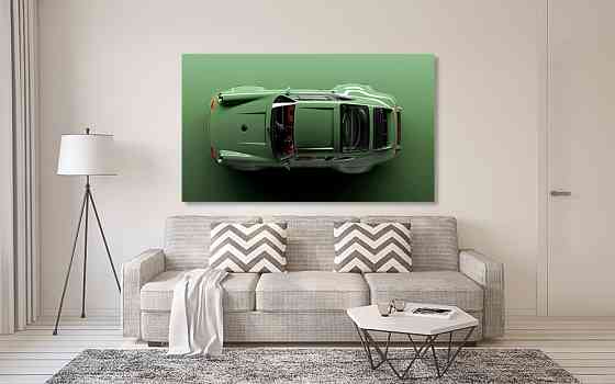 Картина холст у вітальню / спальню   Зелена машина     MLP_47  ( 60х30см ) 90х180см Київ