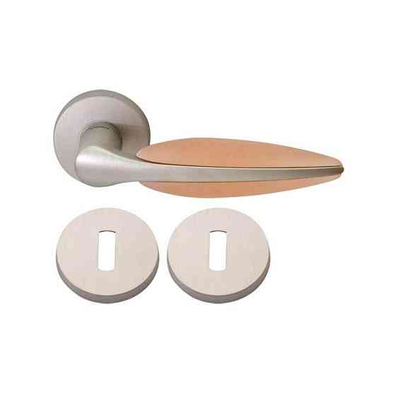 Ручка Mandelli 3121 Duo мат сатин никель / мат розовый R прор Киев