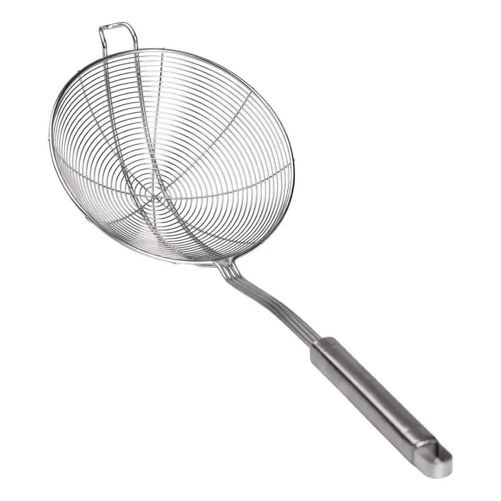 Шумовка из нержавеющей стали с ручкой Ø 14 см для фритюра HP-19-16-14CM Киев - изображение 1