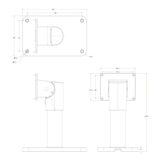 Кронштейн для термінала TVT TD-YZJ1003B (77-00468) Київ