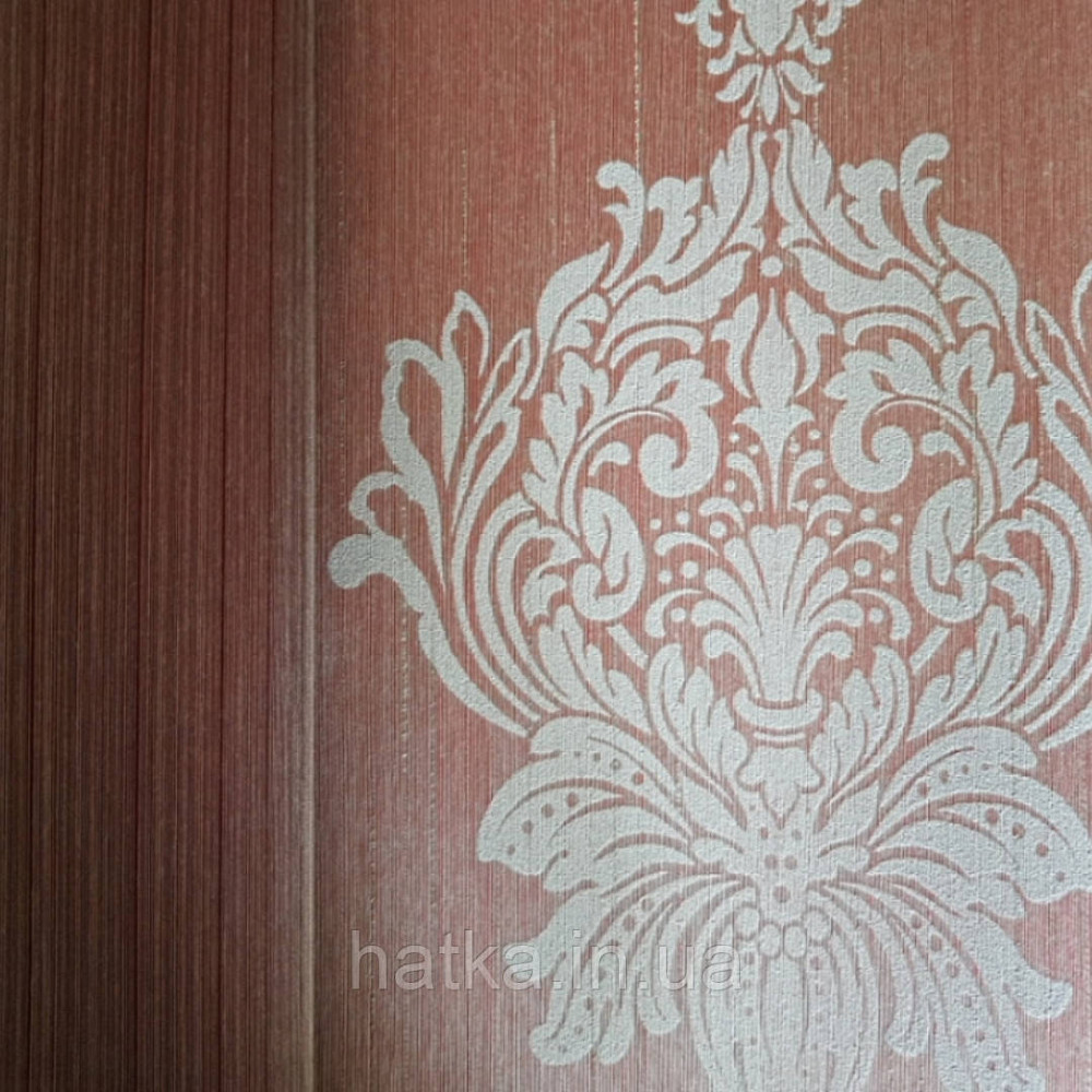 Текстильні шпалери на флізеліновій основі Cador Rasch Textil 086767 вензелі світло-бурштиновий тарракотовый Київ - фото 2