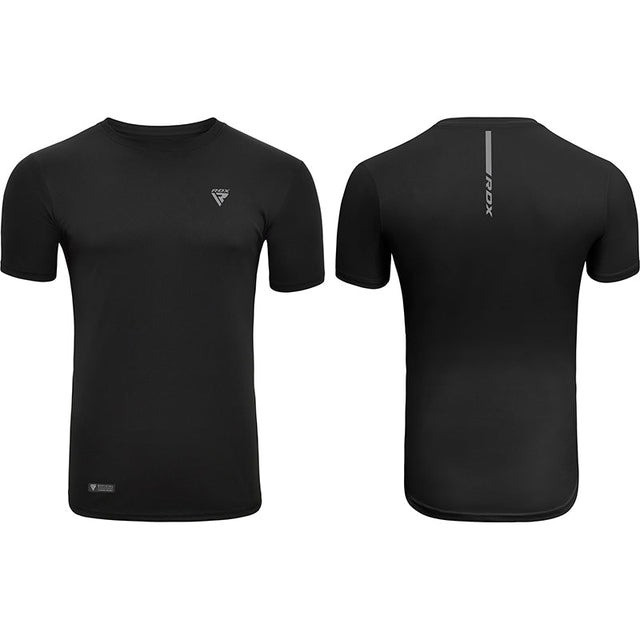 Спортивна футболка RDX T2 з короткими рукавами L Black Каменское - изображение 4