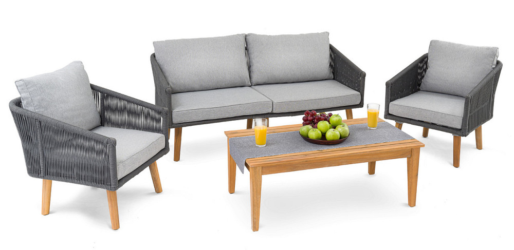 Комплект садових меблів Di Volio Matera Сірий/Світло-сірий Київ - фото 8