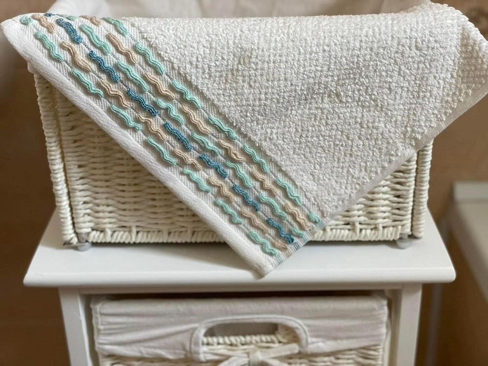 Ecotton Комплект рушників Ecotton 30х50 см махрові 6 шт. серветки для рук 380 г/м² бірюза Коломия - фото 1