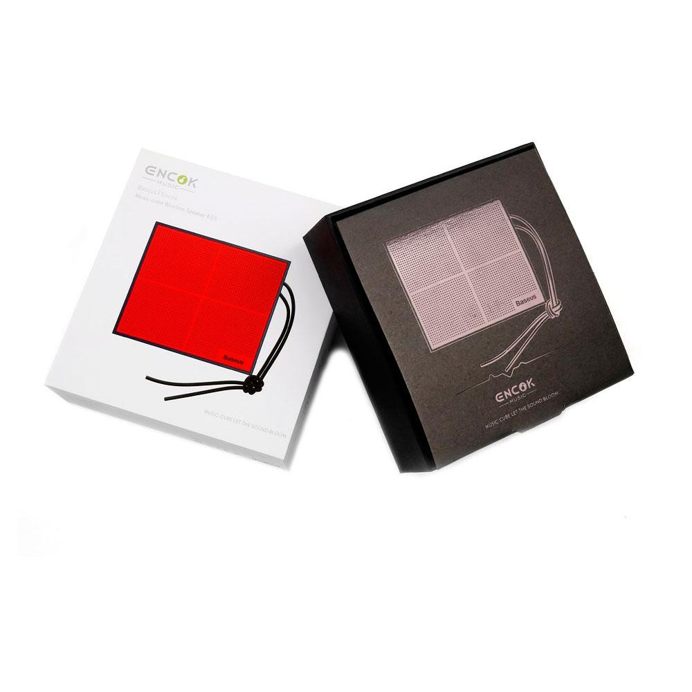 Портативна Bluetooth колонка Baseus Encok E05 Music-cube Wireless Speaker NGE05-91 (Червона) Миколаїв - фото 8