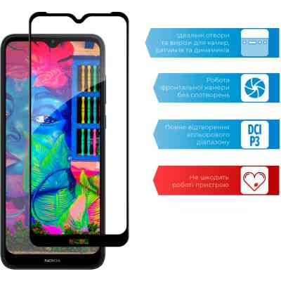 Скло захисне ACCLAB Full Glue Nokia C30 4G (1283126528798) Вінниця