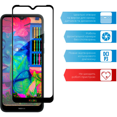 Стекло защитное ACCLAB Full Glue Nokia C30 4G (1283126528798) Винница - изображение 5
