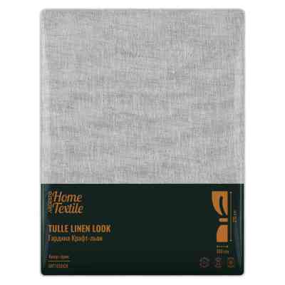 Штора Ardesto Гардина крафт-лен 100% полиэстер 300х270 см, серый (ART1050GR) Винница