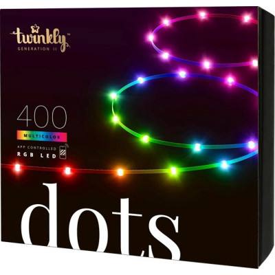 Гірлянда Twinkly Smart LED, Dots 400 RGB LED Lights String Black Wire Plug IP44 20м (TWD400STP-BEU) Вінниця - фото 3