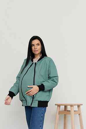 Бомбер для вагітних демісезонний Knoxville розмір L-XL Lullababe Оливковий Кривий Ріг