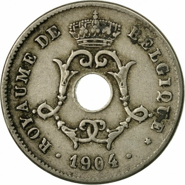 Бельгія 10 сантимів, 1904 Напис французькою - 'BELGIQUE' Полтава - фото 1