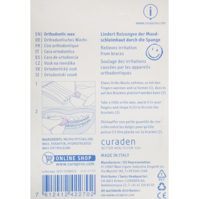 Віск для брекетів Curaprox Ortho Wax (7612412422702) Вінниця - фото 2