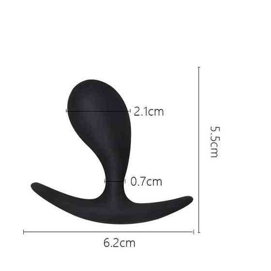 Силиконовая анальная пробка 