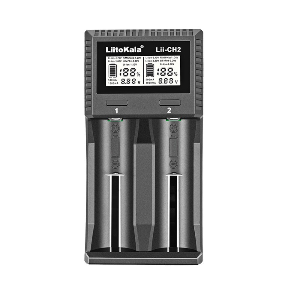 Універсальний зарядний пристрій LiitoKala Lii-CH2 5V 2A на 2 канали Київ - фото 1