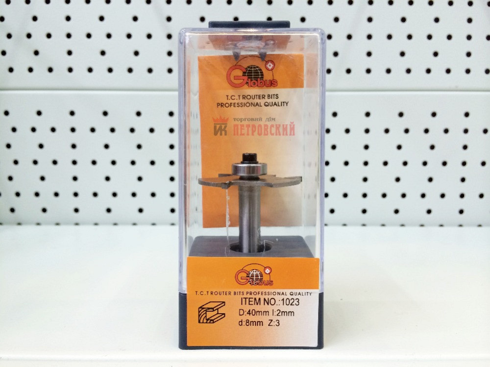 Фреза ГЛОБУС 1023 z3 l2 кромкова фальцева Коломия - фото 1