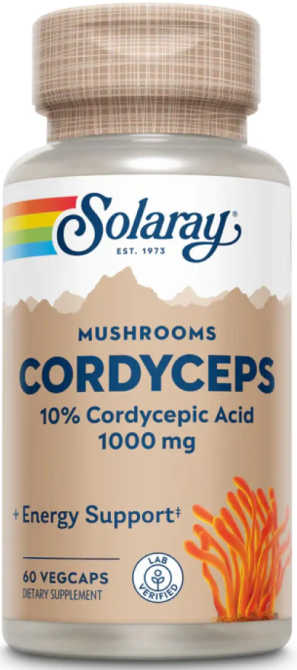 Кордицепс Solaray Cordyceps Mushroom Extract 500mg 60 vcaps Київ - фото 1