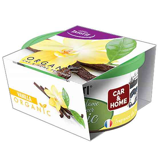 Ароматизатор для авто консерва "Organic" Vanilla (Ваніль) 42г Tasotti Київ