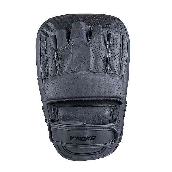 Боксерські лапи V`Noks Vi Venti Black професійні тренувальні лапи з натуральної шкіри Київ