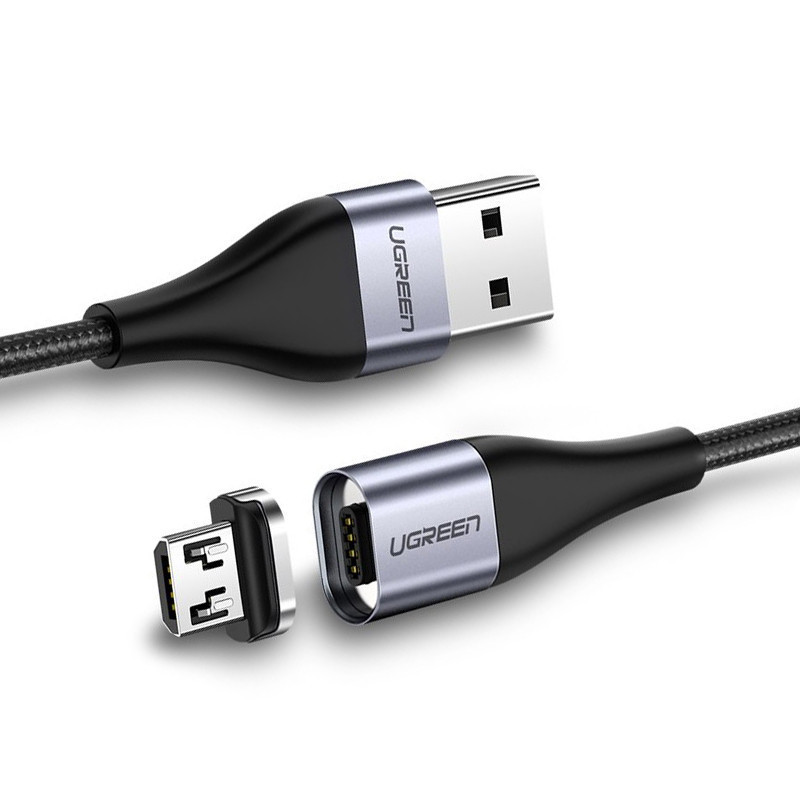 Магнитный кабель Micro USB Ugreen для зарядки и передачи данных (Черный, 1м) Николаев - изображение 2