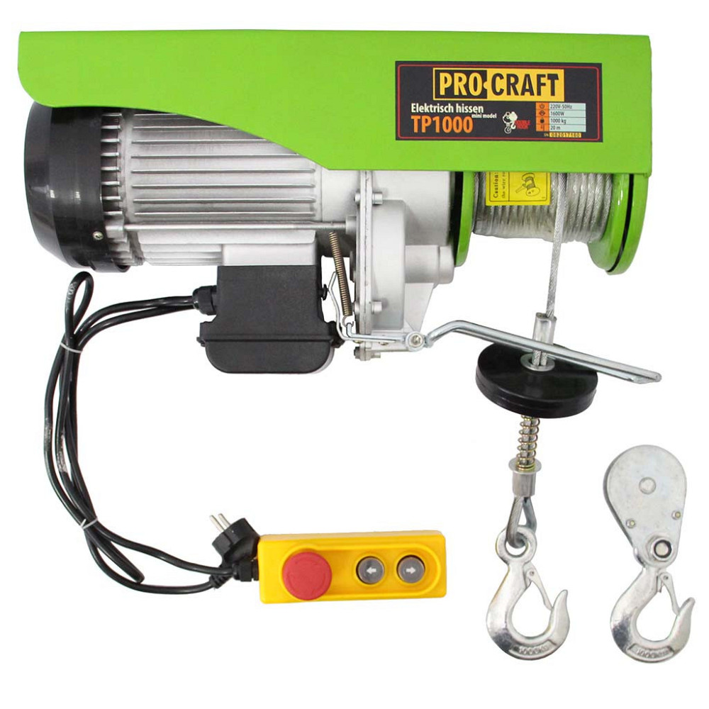 ПодПідіймач електриъемник электрический 1000 кг Procraft 20 м 1600 Вт, Электроподъемник медная обмотка, Подъемник для мастерской Львов - изображение 13