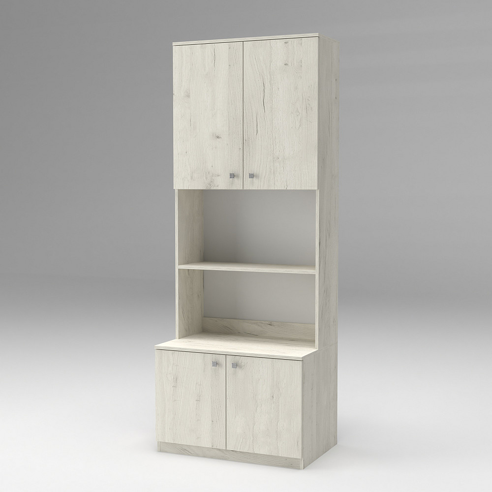 Пенал для вещей Favorit F-6, Дуб Крафт Білий, 800х530х2100 Львов - изображение 1