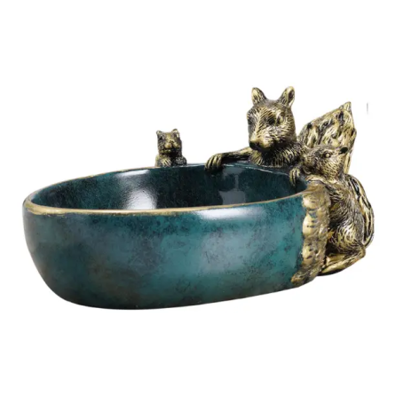 Ключниця миска Білочки для дрібниць та цукерок (Зелена) Вінниця